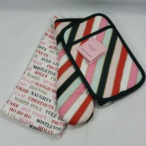 Kate spade Christmas Three Piece Kitchen Set